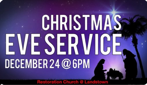 Christmas Eve 6 PM 12/24